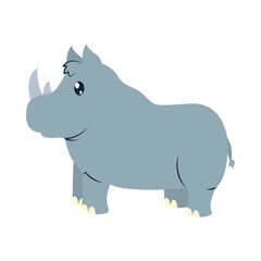 cute rhinoceros icon