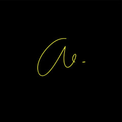 AE a e Initial handwriting creative fashion elegant design logo Sign Symbol template vector icon