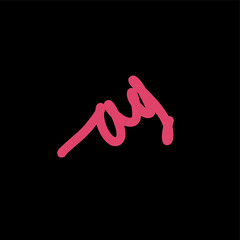 AG a g Initial handwriting creative fashion elegant design logo Sign Symbol template vector icon