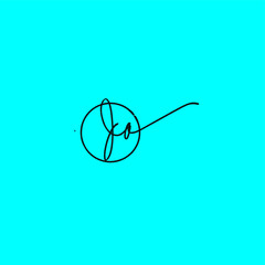 DA d a Initial handwriting creative fashion elegant design logo Sign Symbol template vector icon