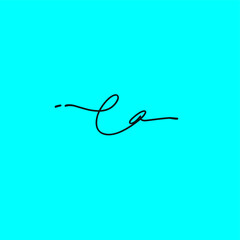 EQ e q Initial handwriting creative fashion elegant design logo Sign Symbol template vector icon