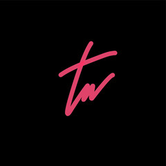 TN t n Initial handwriting creative fashion elegant design logo Sign Symbol template vector icon