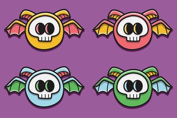 cute monster cartoon doodle design for coloring, backgrounds, stickers, logos, symbol, icons and more