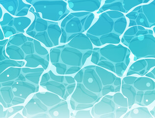 海の表面の波紋をイメージしたイラスト