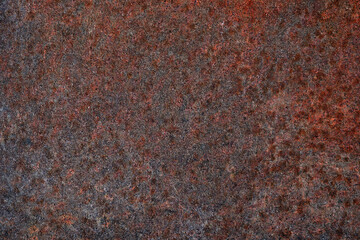 Rusted on surface of the old iron, Deterioration of the steel, Decay and grunge rough, Texture background	