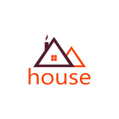 vector image of two houses side by side