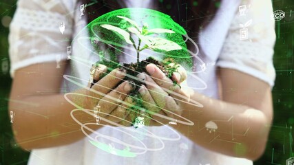 Future environmental conservation and sustainable ESG modernization development by using technology...
