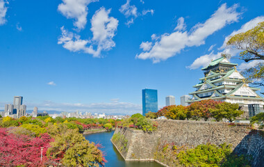 Osaka Castle is the most famous castle in Japan. It is located in Chuo-ku, Osaka, Japan. The castle is open to the public and it is a main tourist attraction in Osaka, Japan.