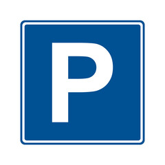 Parking traffic signs vector graphics