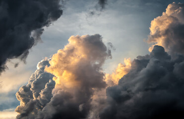 Clouds after the rain storm