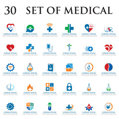 set of medical vector , set of pharmacy logo