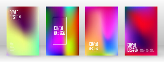 Pastel Soft. Rainbow Gradient Set Color Background