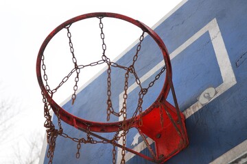 basketball hoop in the park