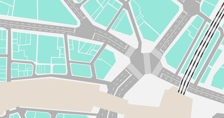 背景素材「渋谷スクランブル交差点」