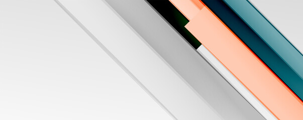 Multicolored lines background. Design template for business or technology presentations, internet posters or web brochure covers