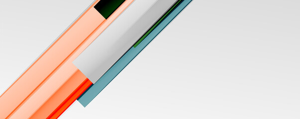 Multicolored lines background. Design template for business or technology presentations, internet posters or web brochure covers