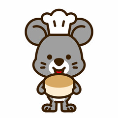 チーズケーキを売るネズミくん