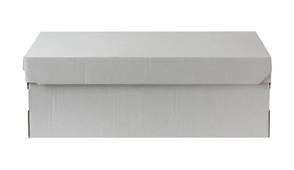 cardboard box isolated on a white background.