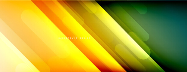 Dynamic lines abstract background. 3D shadow effects and fluid gradients. Modern overlapping forms