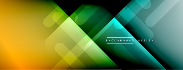 Dynamic lines abstract background. 3D shadow effects and fluid gradients. Modern overlapping forms