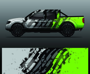 Truck decal graphic wrap vector, abstract background