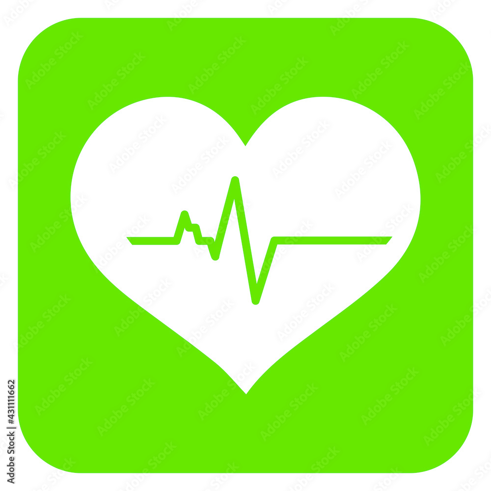 Wall mural heart cpr medical icon vector design