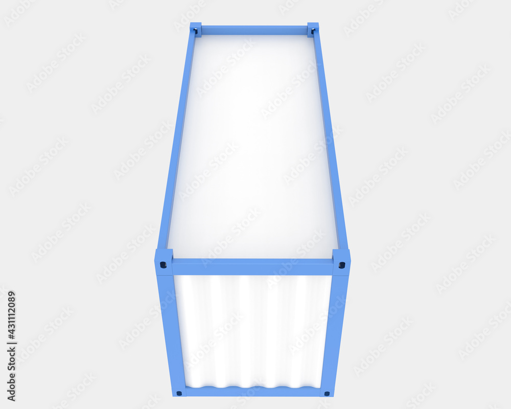 Poster Container isolated on background. 3d rendering - illustration