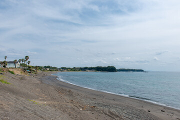 浦半島（神奈川県三浦市）　三戸浜海岸の風景
