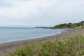 三浦半島（神奈川県三浦市）　三戸浜海岸の風景
