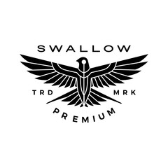 swallow logo vector icon illustration
