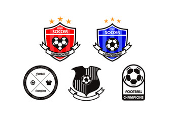 Soccer team logos - vector