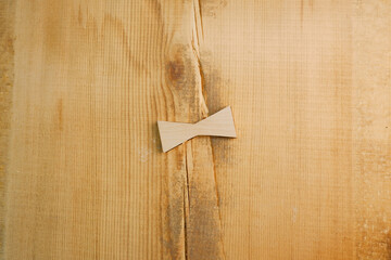 solid wood plank with cracks and patch butterfly wood grain wood background