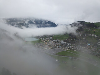 Foggy morning in Engelberg and still beautiful