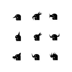 head icon custom on white background