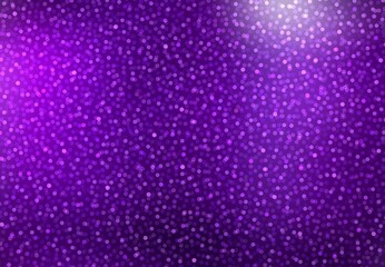 Violet glittering sequins abstract texture for festive decoration. Empty background.