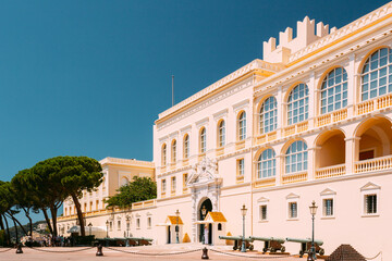 Monte-Carlo, Monaco. Royal palace, residence of Prince of Monaco