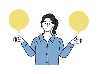 Aとbを比べる男性のイラスト 迷う 天秤 比較 疑問 悩み 比べる 見積もり 予算 分析 価格 得する Get Lost Weigh Compare Question Worry Compare Flat Vector Illustration For Landing Page Web Website Banner Mobile Apps Wall Mural Bebe