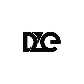 dze letter original monogram logo design