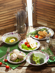 salad with seafood