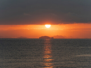 山口県岩国市 通津からの朝景