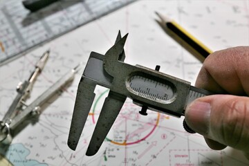 measuring instrument of a caliper