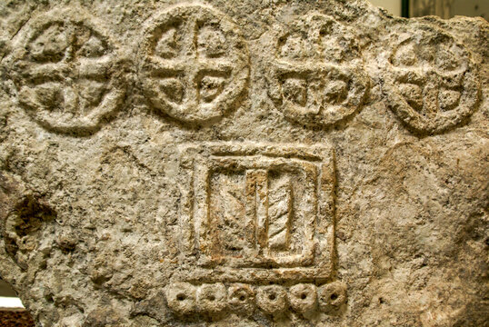 Estela Azteca. Museo de Xochicalco. Estado de Morelos.Mexico.