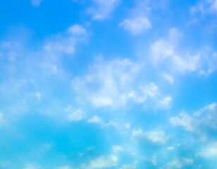 blue sky with beautiful natural white clouds	
