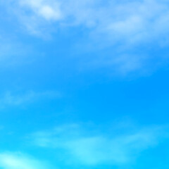 blue sky with beautiful natural white clouds	
