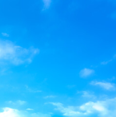 blue sky with beautiful natural white clouds	
