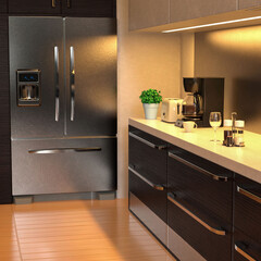 テレビ会議背景用 ZOOM会議背景用 テレビ会議用背景 ZOOM会議用背景 CG キッチン video conferencing