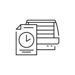 Freezer rental olor line icon. Pictogram for web page, mobile app, promo.