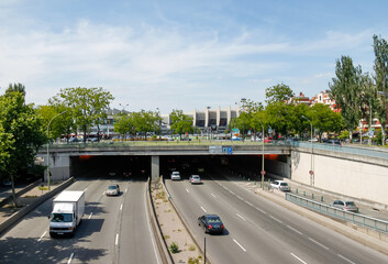 Trafic routier sur le périphérique à Paris	
