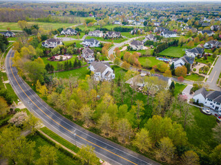 Aerial of Luxury Homes in New Jersey