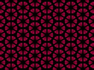 
pattern with red shapes black background